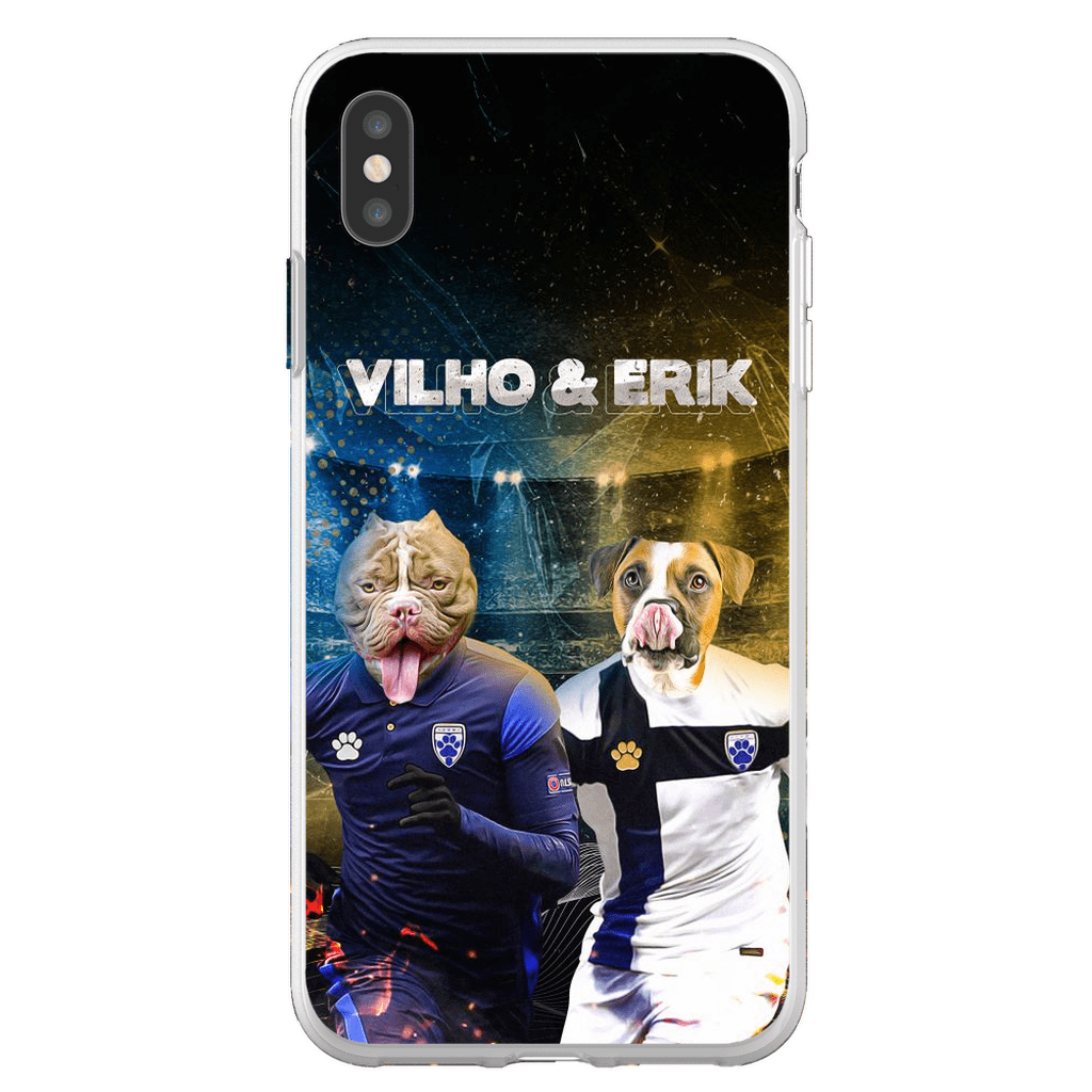 Funda personalizada para teléfono con 2 mascotas &#39;Finland Doggos&#39;