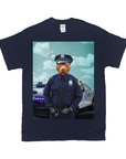 Camiseta personalizada para mascotas 'El oficial de policía'