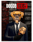 Póster personalizado para mascotas 'Doggo Heist'