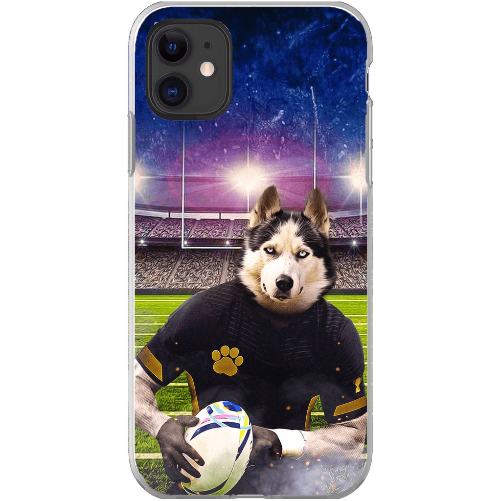 Funda para móvil personalizada &#39;El jugador de rugby&#39;