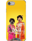 Funda personalizada para teléfono con 2 mascotas 'The Doggo Beatles'