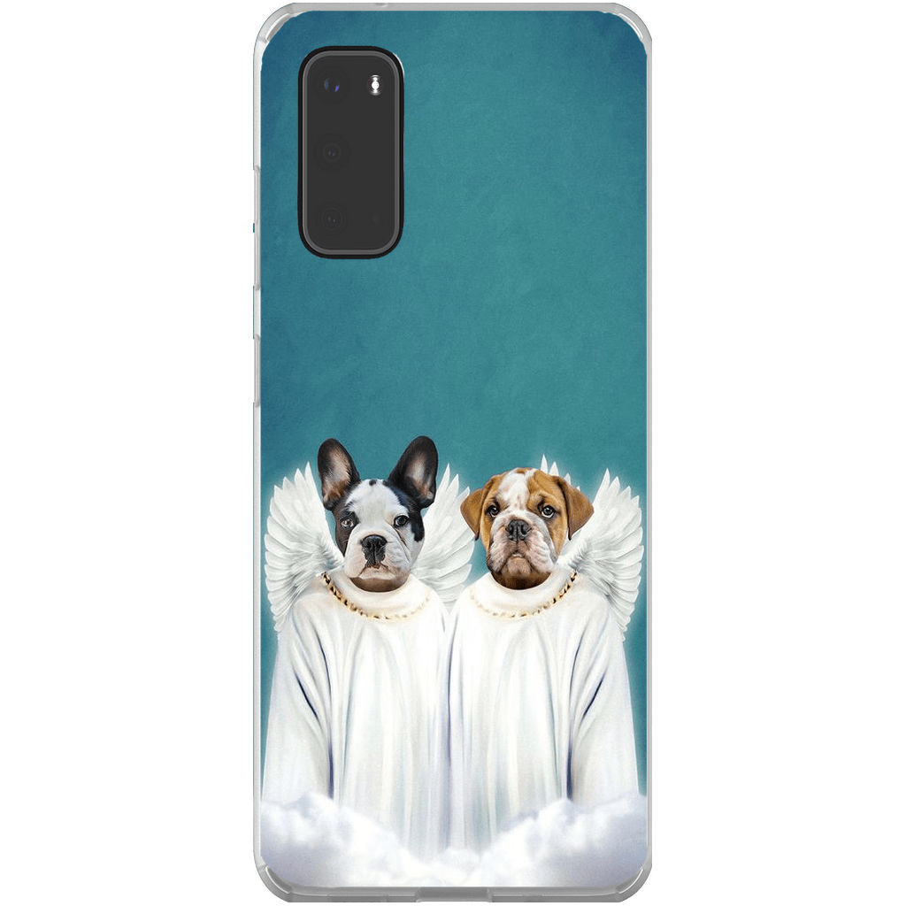 Funda para teléfono con mascotas personalizadas &#39;2 Ángeles&#39;