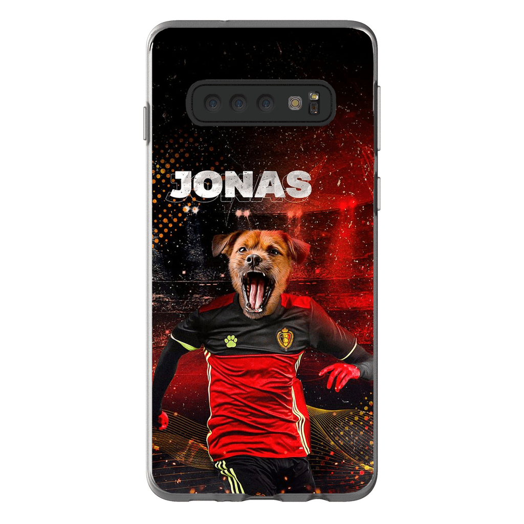 Funda para móvil personalizada &#39;Belgium Doggos Soccer&#39;