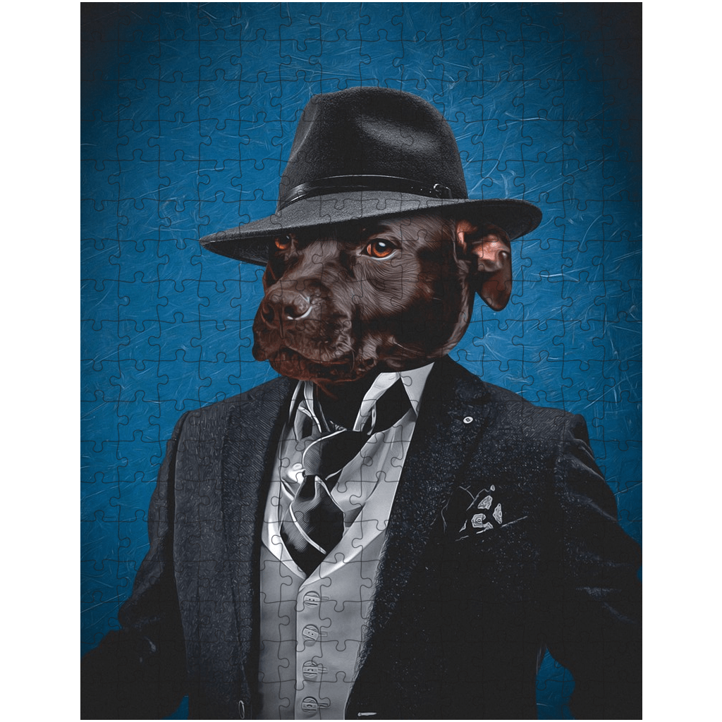 Puzzle personalizado para mascotas &#39;El Mafioso&#39;