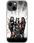 Funda personalizada para teléfono con 4 mascotas 'Kiss Doggos'