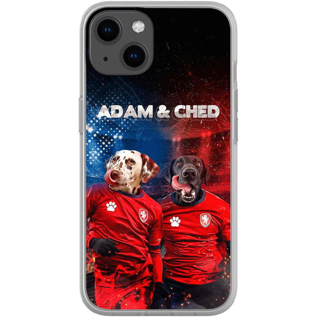 Funda personalizada para teléfono con 2 mascotas &#39;Czech Doggos&#39;