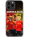 'Spain Doggos' Funda personalizada para teléfono con 2 mascotas