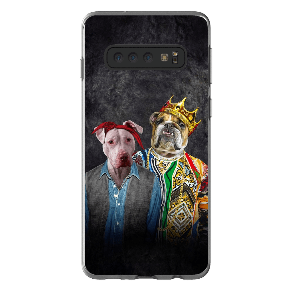 Funda personalizada para teléfono con 2 mascotas &#39;2Paw And Notorious DOG&#39;