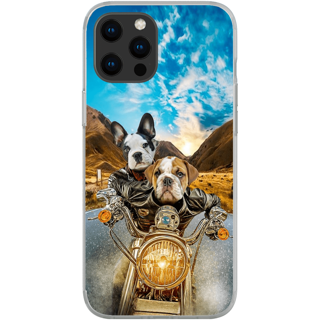 &#39;Harley Wooferson&#39; Funda para Móvil Personalizada con 2 Mascotas