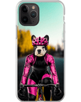 Funda para móvil personalizada 'La ciclista femenina'