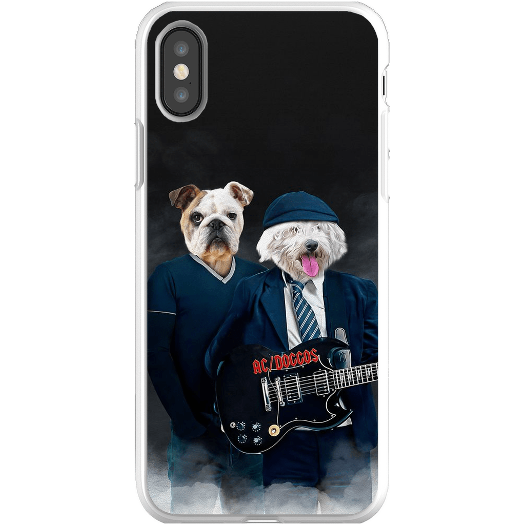 Funda personalizada para teléfono con 2 mascotas &#39;AC/Doggos&#39;