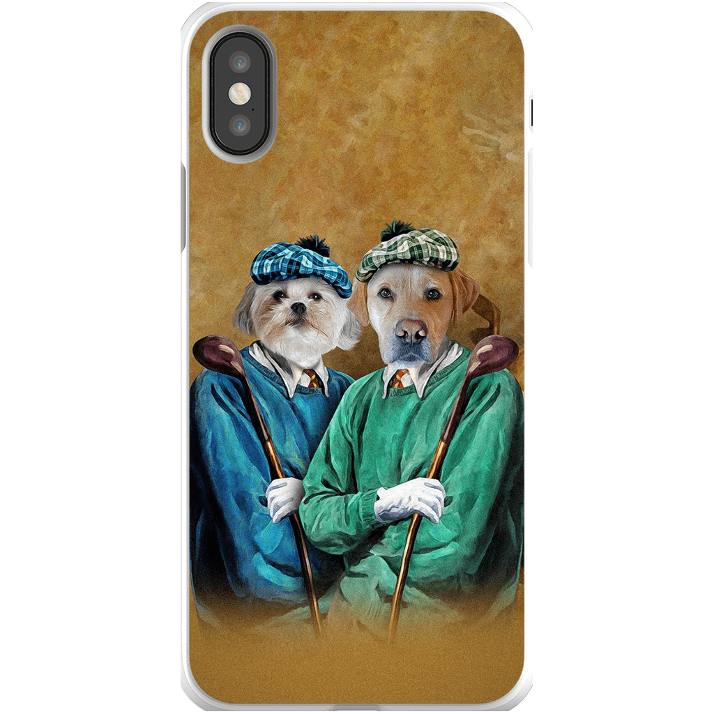 Funda personalizada para teléfono con 2 mascotas &#39;The Golfers&#39;