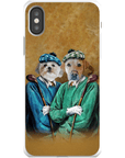 Funda personalizada para teléfono con 2 mascotas 'The Golfers'