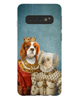 Funda personalizada para teléfono con 2 mascotas 'Reina y Princesa'