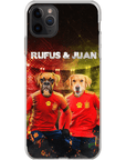 'Spain Doggos' Funda personalizada para teléfono con 2 mascotas