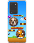 Funda de teléfono para mascotas personalizada con videojuego retro