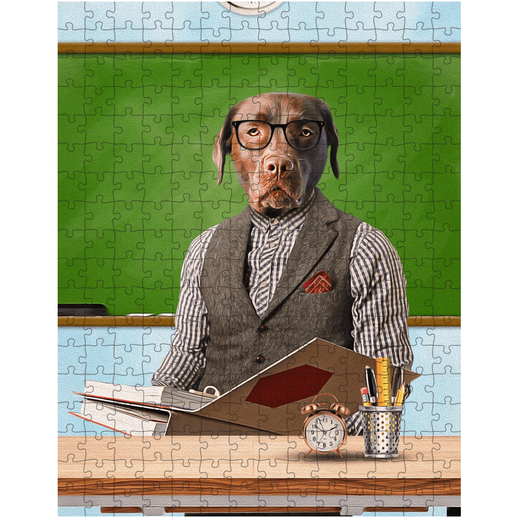 Puzzle de mascota personalizado &#39;La Maestra&#39;