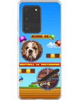 Funda de teléfono para mascotas personalizada con videojuego retro