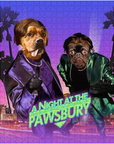 Rompecabezas personalizado para 2 mascotas 'Una noche en Pawsbury'