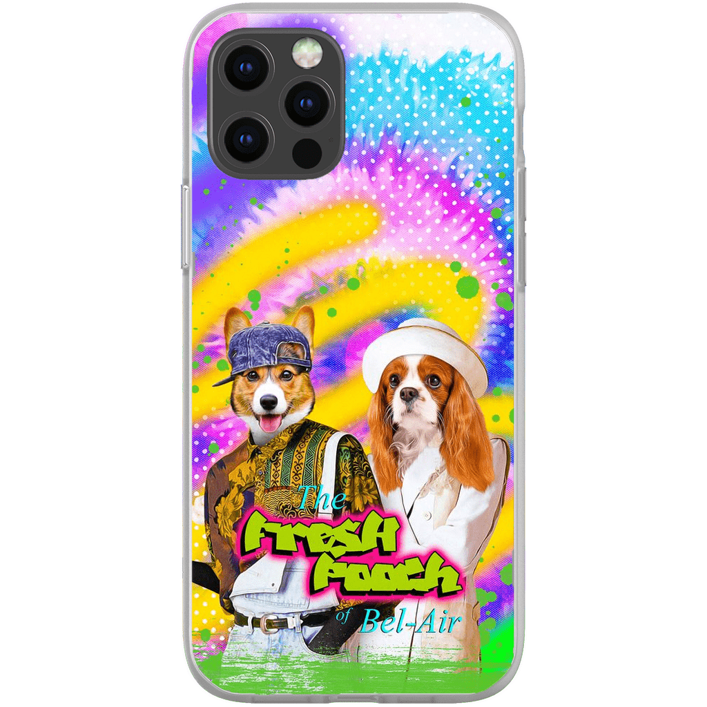 Funda personalizada para teléfono con 2 mascotas &#39;The Fresh Pooch&#39;