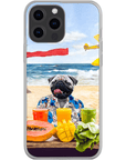 Funda para móvil personalizada 'El perro de la playa'