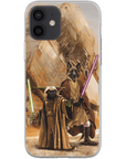 Funda personalizada para teléfono con 2 mascotas 'Yodogg &amp; Jedi-Doggo'