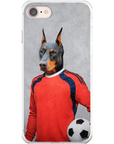 Funda para móvil personalizada 'El portero de fútbol'