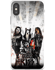 Funda personalizada para teléfono con 4 mascotas 'Kiss Doggos'