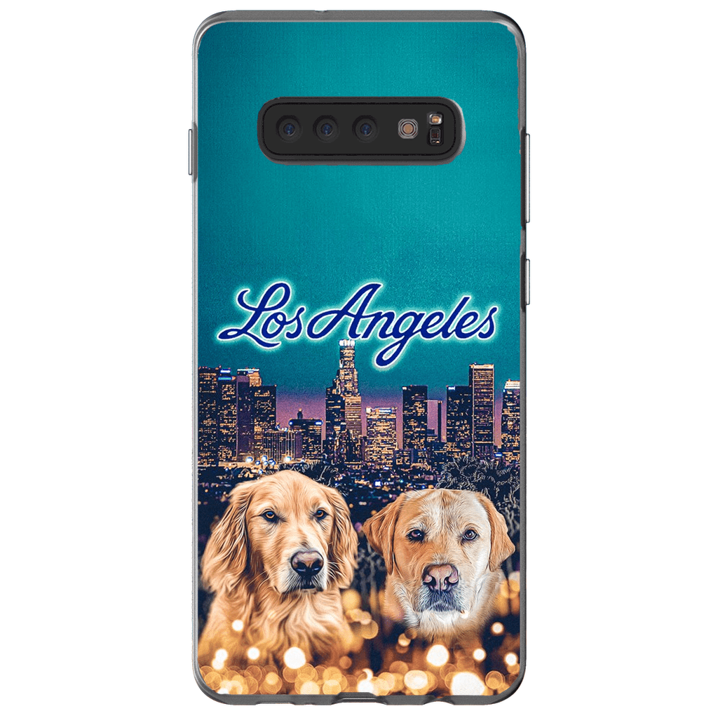 Funda personalizada para teléfono con 2 mascotas &#39;Doggos of Los Angeles&#39;