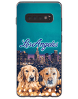 Funda personalizada para teléfono con 2 mascotas 'Doggos of Los Angeles'