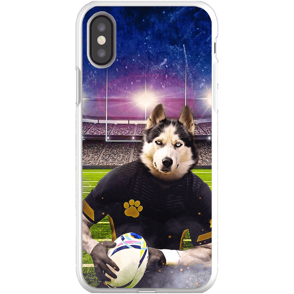 Funda para móvil personalizada &#39;El jugador de rugby&#39;