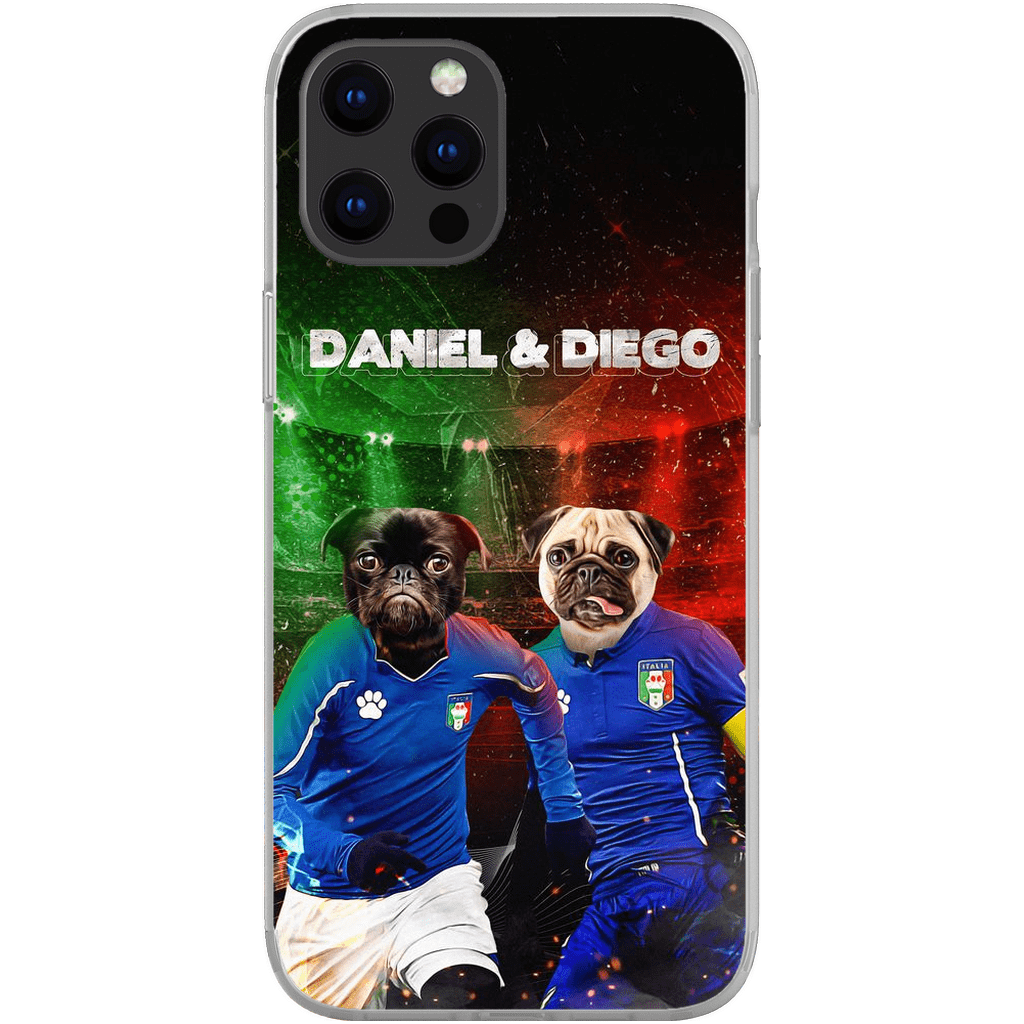 &#39;Italy Doggos&#39; Funda personalizada para teléfono con 2 mascotas