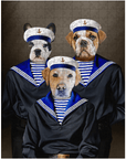 Puzzle personalizado de 3 mascotas 'Los Marineros'