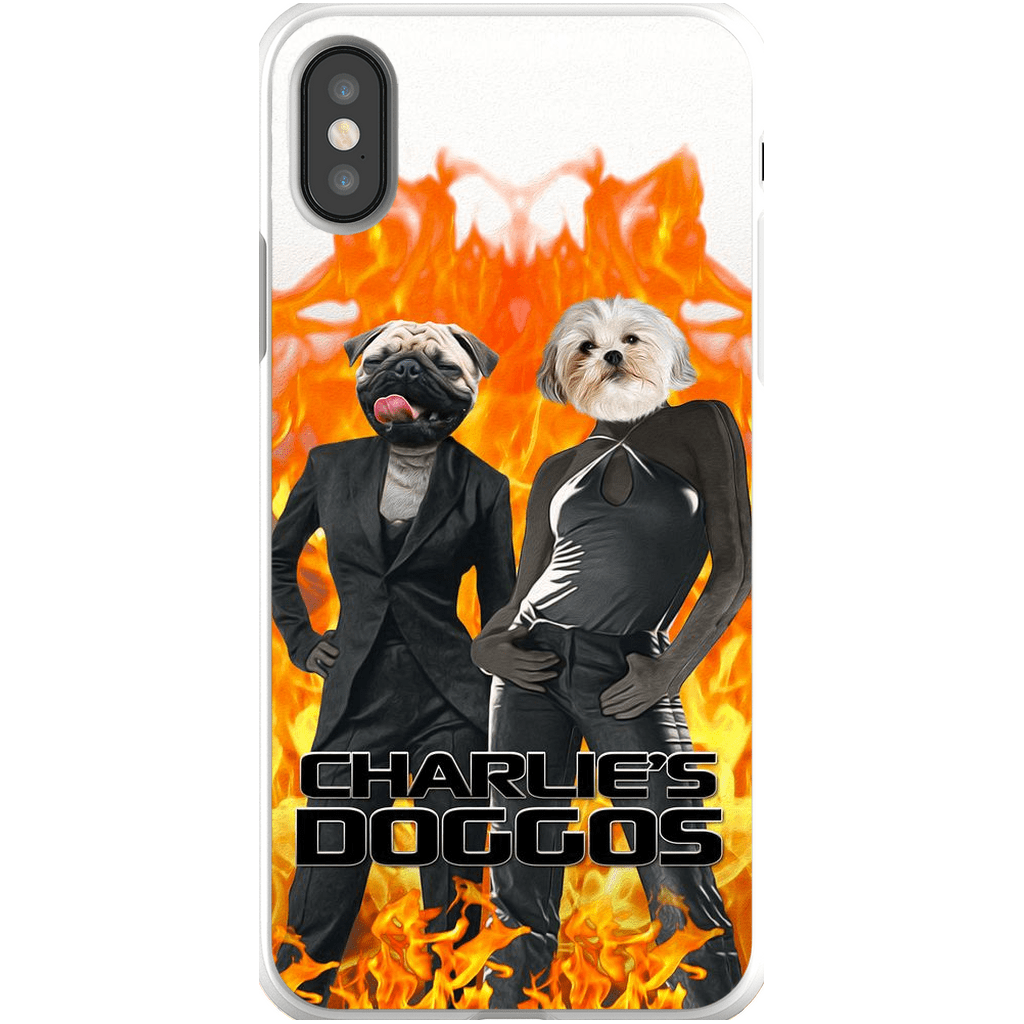 Funda personalizada para teléfono con 2 mascotas &#39;Charlie&#39;s Doggos&#39;