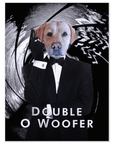 Póster Mascota personalizada 'Double O Woofer'