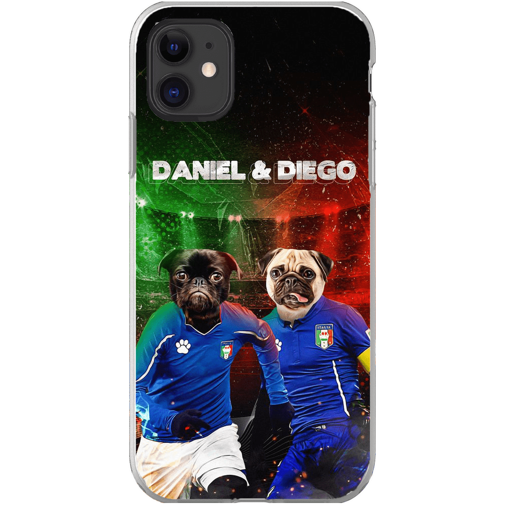 &#39;Italy Doggos&#39; Funda personalizada para teléfono con 2 mascotas