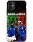 'Italy Doggos' Funda personalizada para teléfono con 2 mascotas