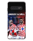 'Croatia Doggos' Funda personalizada para teléfono con 2 mascotas