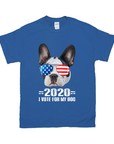 Camiseta personalizada para mascotas '2020 Voto por mi perro' 