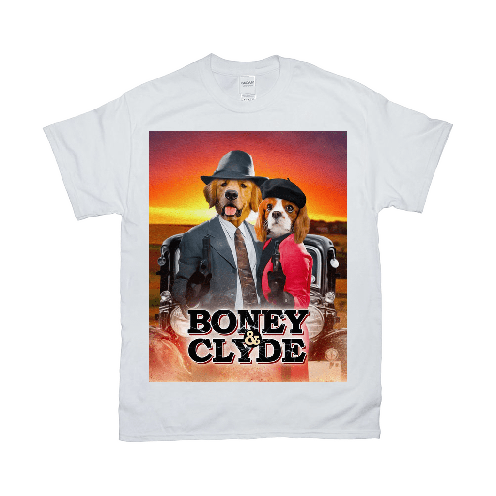 Camiseta personalizada con 2 mascotas &#39;Boney and Clyde&#39;