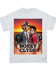 Camiseta personalizada con 2 mascotas 'Boney and Clyde'