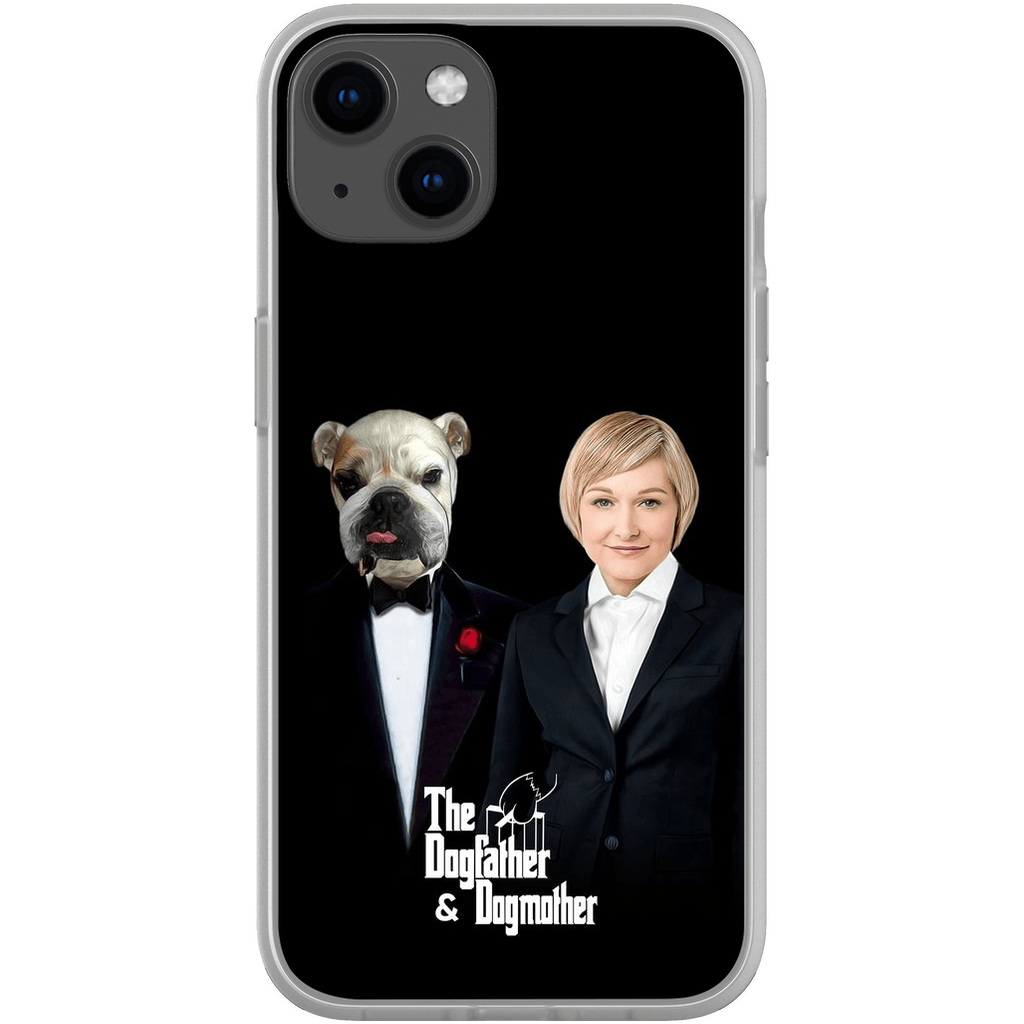 Funda personalizada para teléfono humano o mascota &#39;The Dogfather &amp;amp; Dogmother&#39;