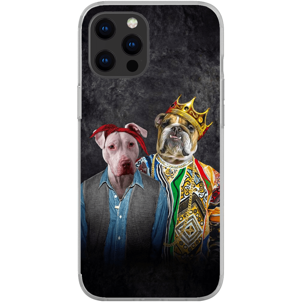 Funda personalizada para teléfono con 2 mascotas &#39;2Paw And Notorious DOG&#39;