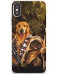 Funda personalizada para teléfono con 2 mascotas 'Chewdogga &amp; Dogg-E-Wok'