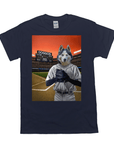 Camiseta personalizada para mascotas 'El jugador de béisbol'