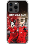 Funda personalizada para teléfono con 2 mascotas 'Poland Doggos'