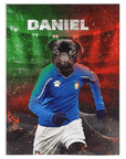 Manta personalizada para mascotas 'Italia Doggos Soccer'