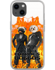 Funda personalizada para teléfono con 2 mascotas 'Charlie's Doggos'