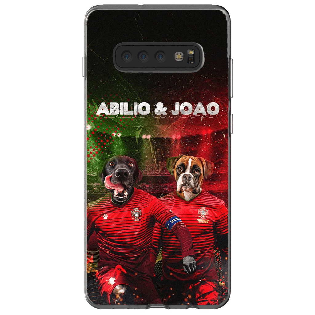 &#39;Portugal Doggos&#39; Funda personalizada para teléfono con 2 mascotas