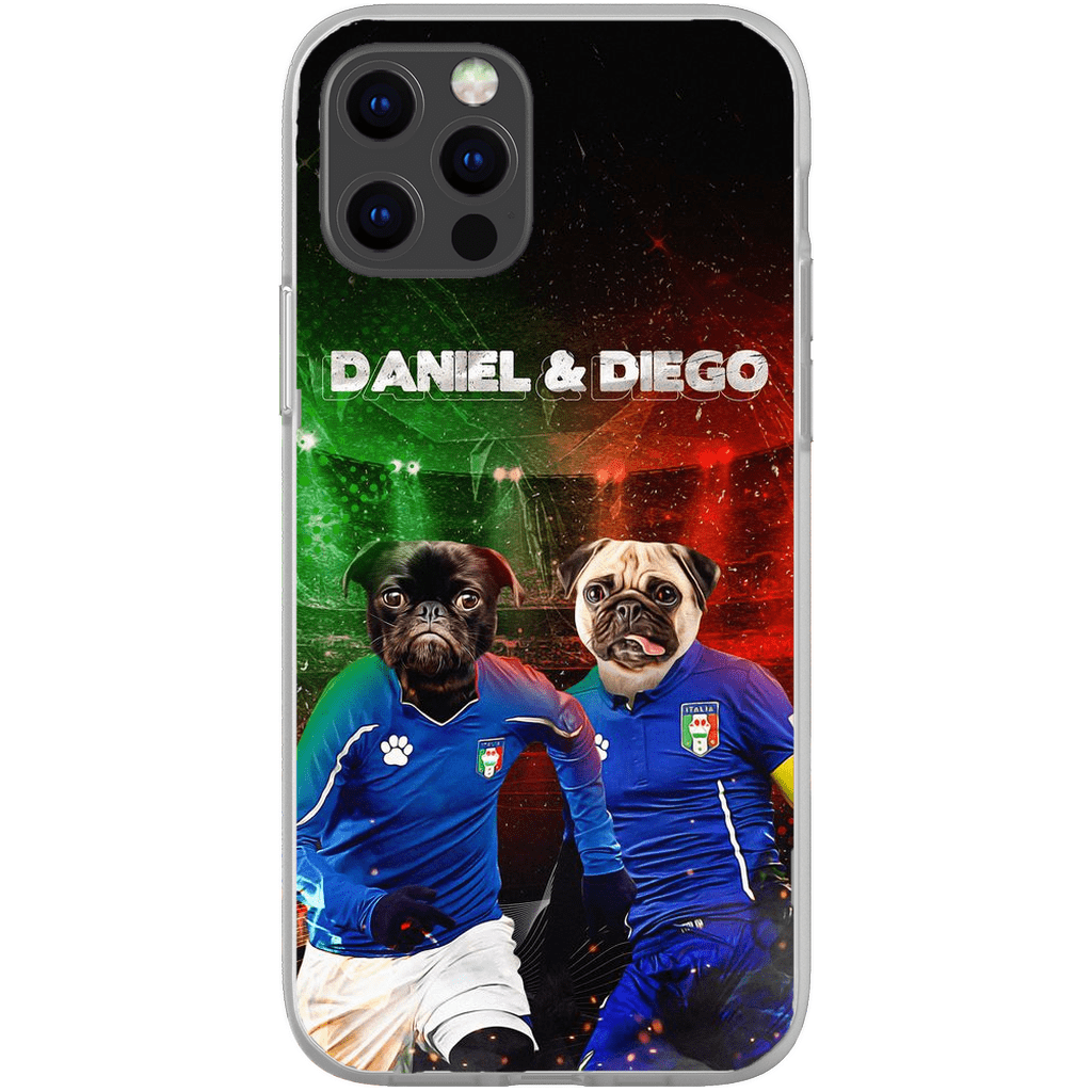 &#39;Italy Doggos&#39; Funda personalizada para teléfono con 2 mascotas